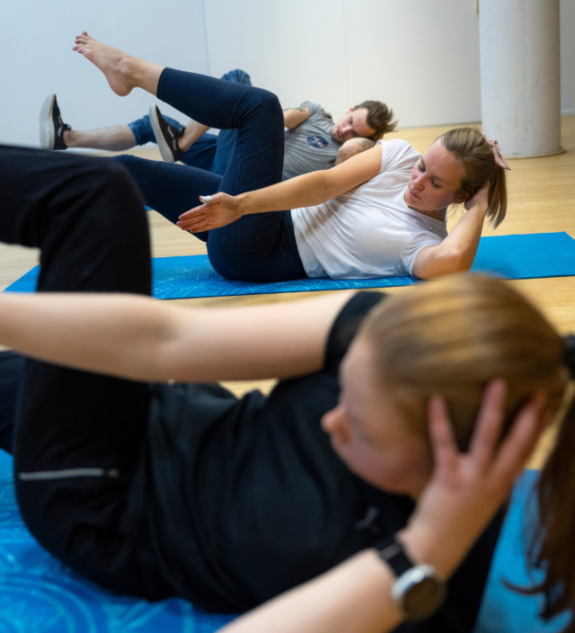 Wasa Up kiipeilykeskus jäsen ryhmäliikuntatunnilla